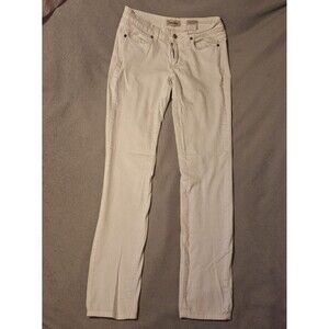 ENCORE JEANS - White Pants Skinny Mid Rise Light Wash Denim Women 9
